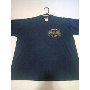 Vintage Y2k FDNY NYPD Gone But Not Forgotten Embroidered Memorial Shirt Men's XL